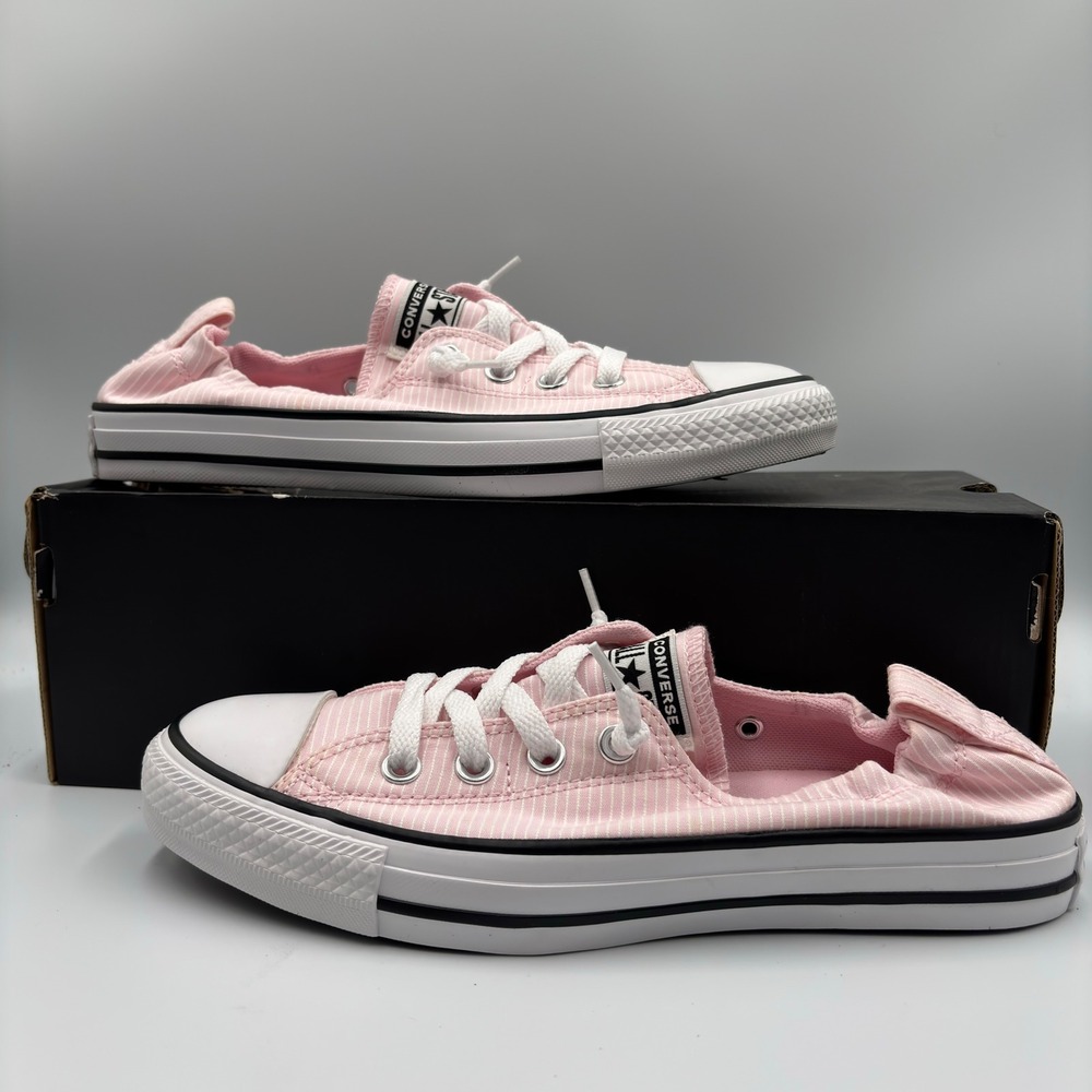 Converse Light Pink Canvas Low-Top Sneakers - Picture 8 of 12